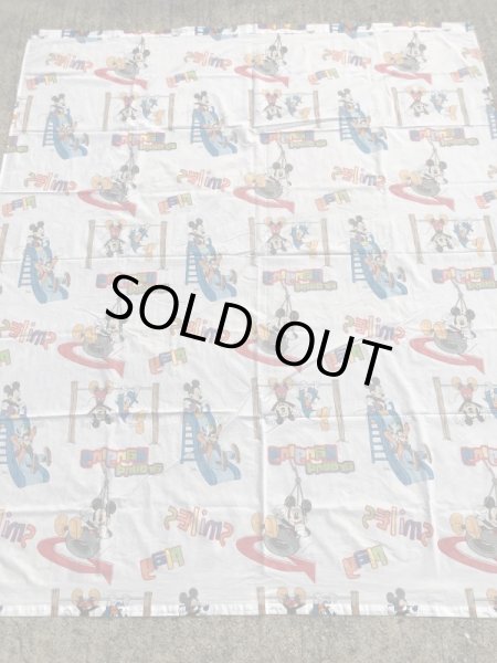 ディズニーのミッキーマウスのビンテージのフラットシーツ