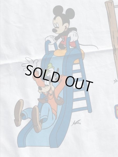 ディズニーのミッキーマウスのビンテージのフラットシーツ