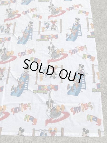 ディズニーのミッキーマウスのビンテージのフラットシーツ