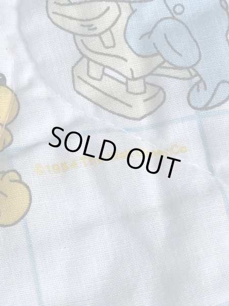 80年代頃のベイビーミッキーマウスのヴィンテージのキルティング生地