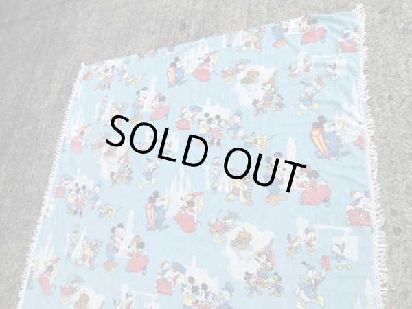 70年代頃のディズニーのビンテージのフリンジシーツ