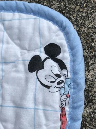 画像2: Baby Disney Character Quilting Baby Comforter　ベイビーミッキーマウス　ビンテージ　お布団　ディズニー　80年代