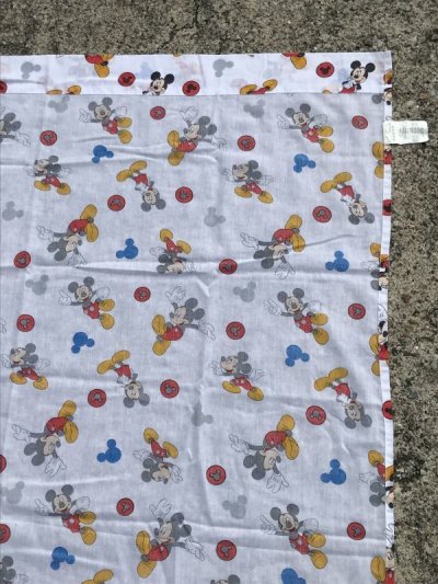画像2: Disney Mickey Mouse “Mickey Mouse Mark” Cloth　ミッキーマウス　ビンテージ　生地　ディズニー　2000年代~