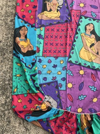 画像2: Disney Pocahontas Box Sheet　ポカホンタス　ビンテージ　ボックスシーツ　ディズニー　90年代