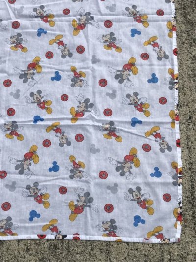 画像3: Disney Mickey Mouse “Mickey Mouse Mark” Cloth　ミッキーマウス　ビンテージ　生地　ディズニー　2000年代~