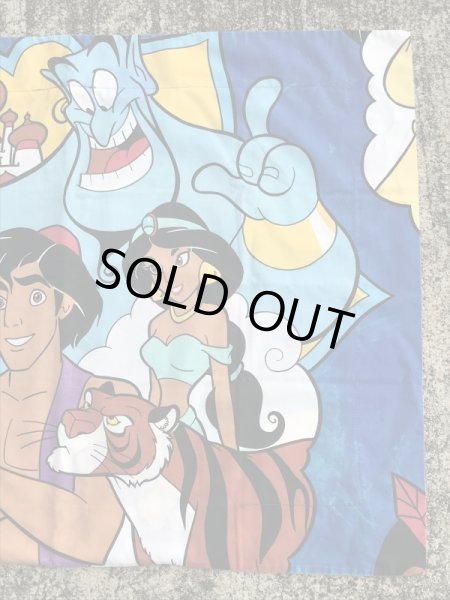 90年代頃のディズニーのアラジンのビンテージのピローケース