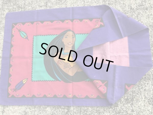 90年代頃のディズニーのポカホンタスのビンテージのピローケース