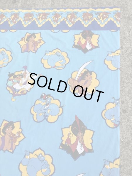 90年代頃のディズニーのアラジンのビンテージのフラットシーツ