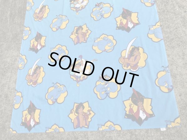 90年代頃のディズニーのアラジンのビンテージのフラットシーツ