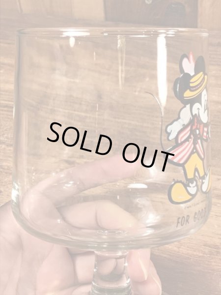 70年代頃のミッキー＆ミニーマウスのビンテージのグラス
