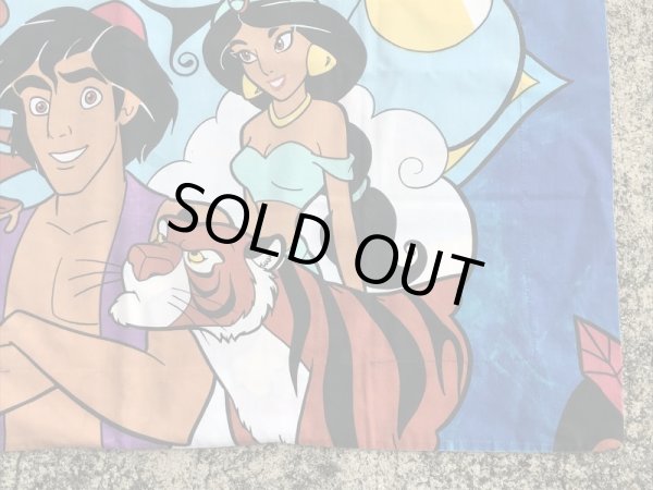 90年代頃のディズニーのアラジンのビンテージのピローケース