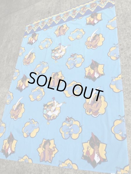 90年代頃のディズニーのアラジンのビンテージのフラットシーツ