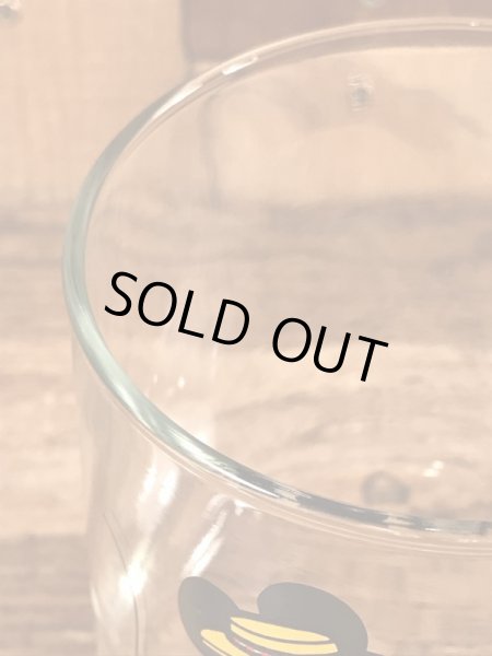 70年代頃のミッキー＆ミニーマウスのビンテージのグラス