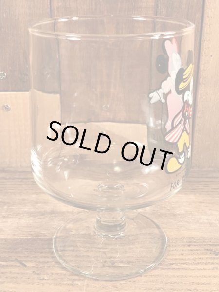 70年代頃のミッキー＆ミニーマウスのビンテージのグラス