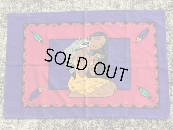 90年代頃のディズニーのポカホンタスのビンテージのピローケース