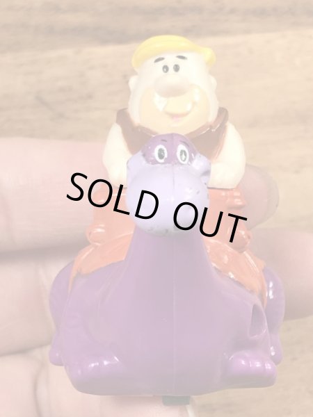 90年代頃のフリントストーンのバーニーのビンテージのミールトイ