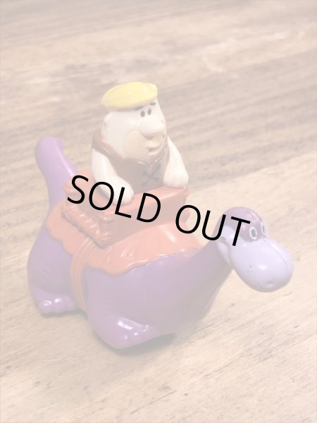 90年代頃のフリントストーンのバーニーのビンテージのミールトイ