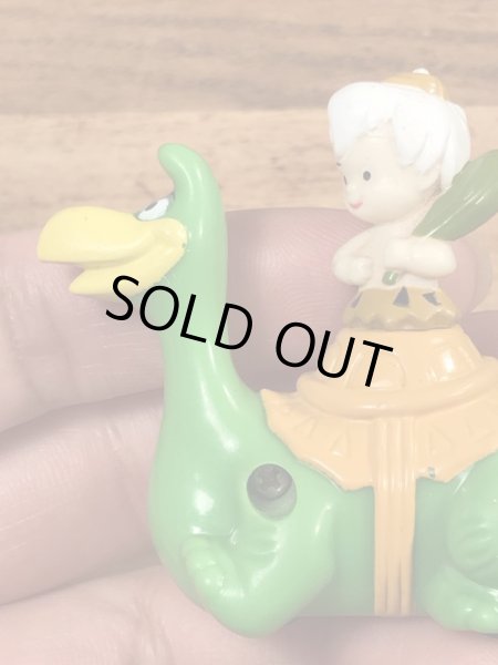 90年代頃のフリントストーンのバンバンのヴィンテージのミールトイ