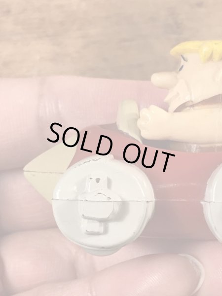 90年代頃のフリントストーンのバーニーのヴィンテージのミールトイ