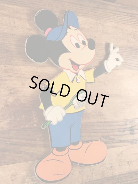 70年代頃のミッキーマウスのビンテージのウォールデコ