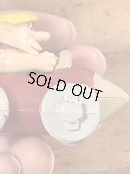 90年代頃のフリントストーンのバーニーのヴィンテージのミールトイ