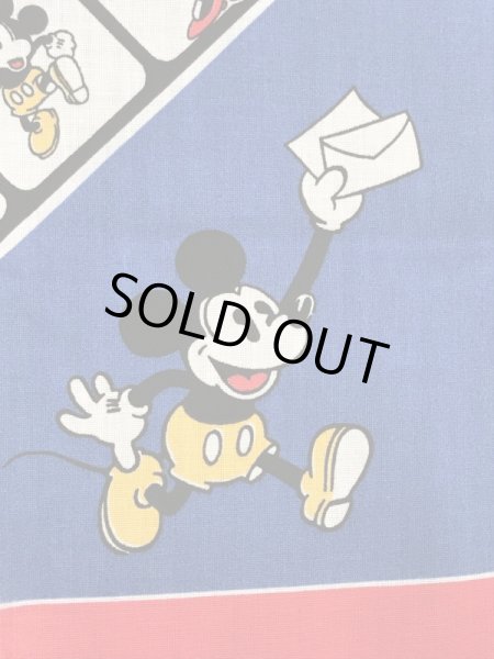 80年代頃のミッキー＆ミニーマウスのビンテージのバンダナ