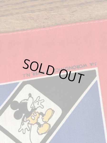 80年代頃のミッキー＆ミニーマウスのビンテージのバンダナ