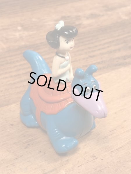 90年代頃のフリントストーンのベティのビンテージのミールトイ