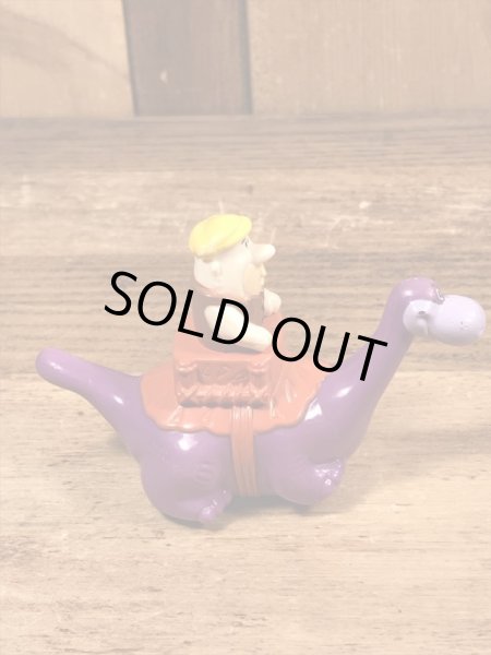 90年代頃のフリントストーンのバーニーのビンテージのミールトイ