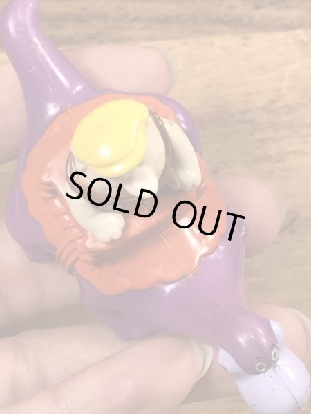 90年代頃のフリントストーンのバーニーのビンテージのミールトイ