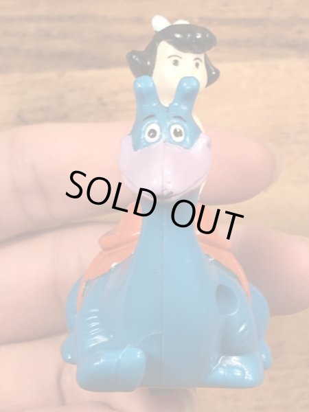 90年代頃のフリントストーンのベティのビンテージのミールトイ