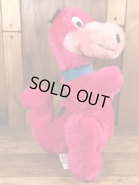 80年代頃のフリントストーンのディノのビンテージのぬいぐるみ