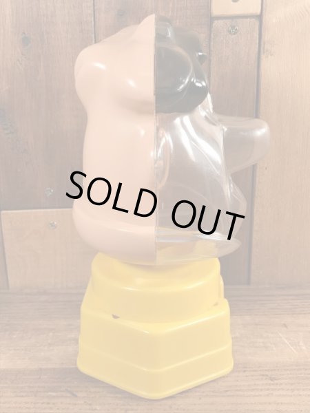 70年代頃のフリントストーンのフレッドのビンテージのガムボールマシン