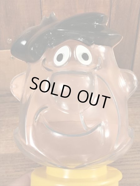 70年代頃のフリントストーンのフレッドのビンテージのガムボールマシン