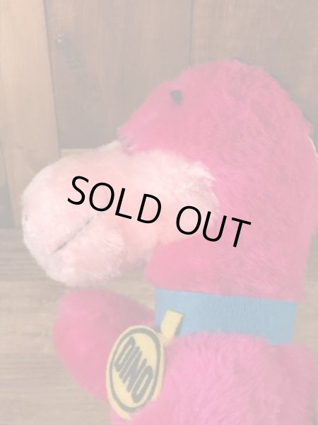 80年代頃のフリントストーンのディノのビンテージのぬいぐるみ