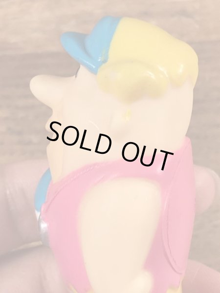 90年代頃のフリントストーンのバーニーのビンテージのソフビフィギュア