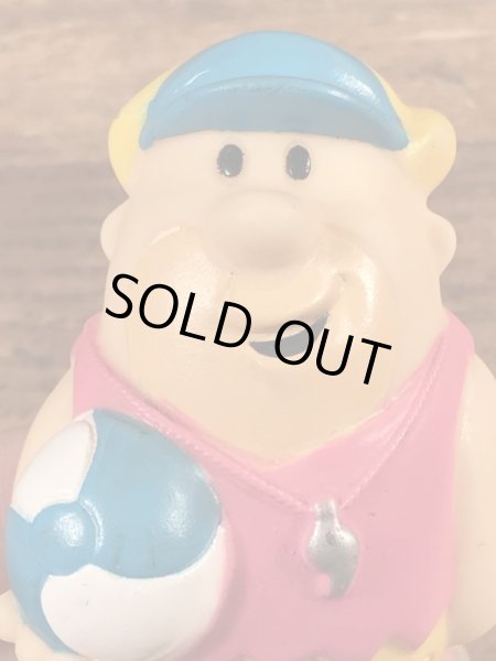 90年代頃のフリントストーンのバーニーのビンテージのソフビフィギュア