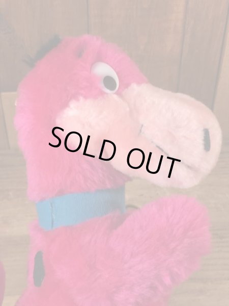 80年代頃のフリントストーンのディノのビンテージのぬいぐるみ