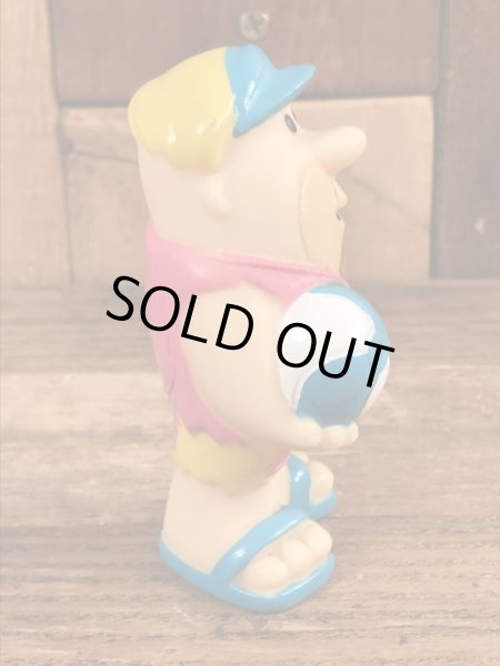 90年代頃のフリントストーンのバーニーのビンテージのソフビフィギュア