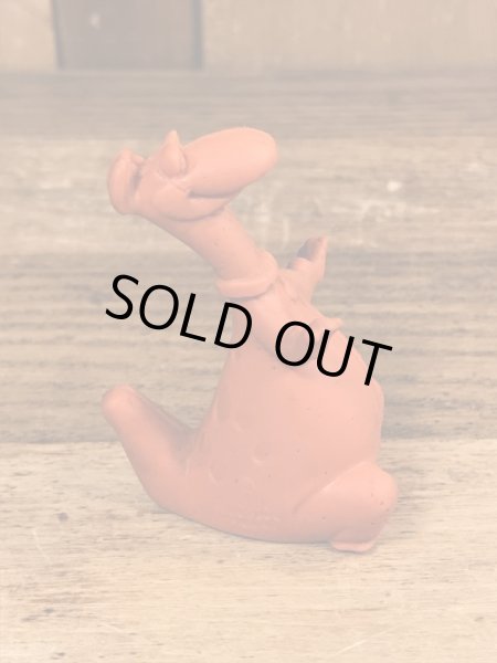 70年代頃のフリントストーンのディノのビンテージのラバーフィギュア