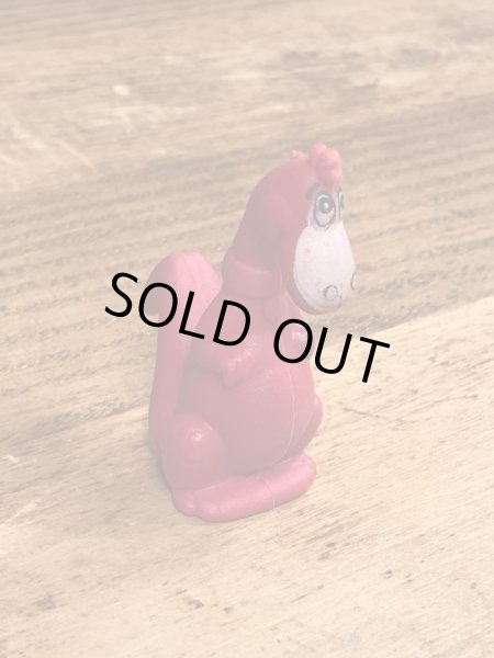 80年代頃のフリントストーンのディノのビンテージのラバーフィギュア