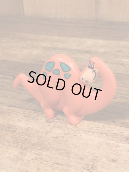 90年代頃のフリントストーンの恐竜のビンテージのPVCフィギュア