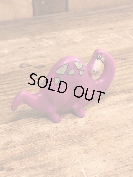 90年代頃のフリントストーンの恐竜のビンテージのPVCフィギュア