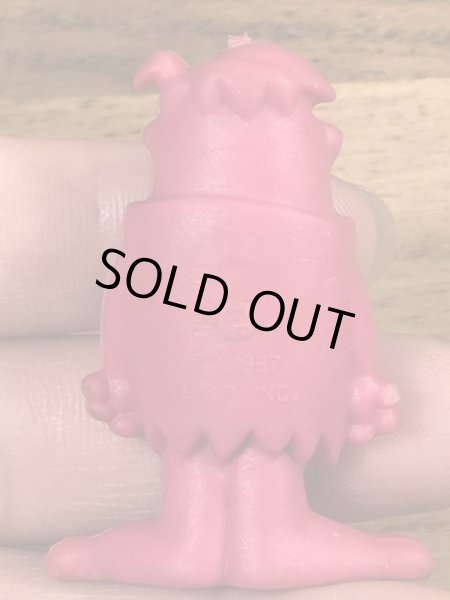 80年代頃のフリントストーンのバーニーのビンテージのラバーフィギュア