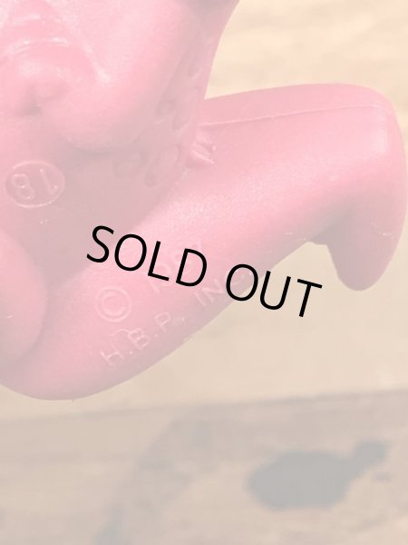 80年代頃のフリントストーンのディノのビンテージのラバーフィギュア