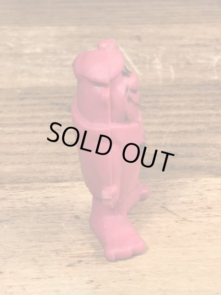 80年代頃のフリントストーンのバーニーのビンテージのラバーフィギュア