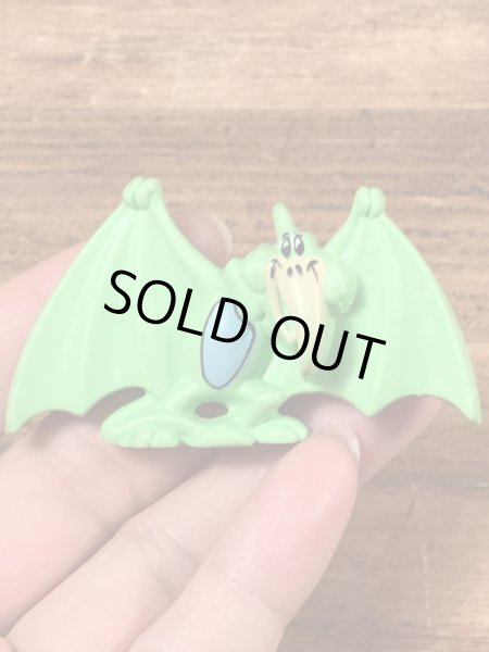 90年代頃のフリントストーンの恐竜のビンテージのPVCフィギュア