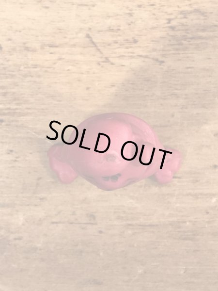 80年代頃のフリントストーンのバーニーのビンテージのラバーフィギュア