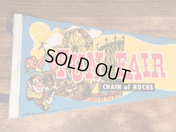 60年代のFun Fair Parkのビンテージのペナント