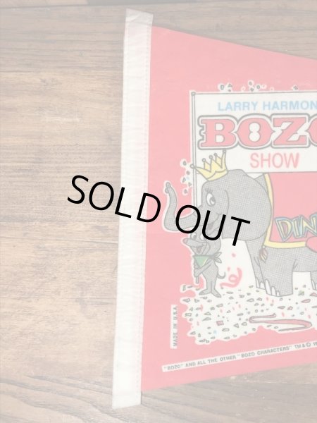 80年代のボゾザクラウンのビンテージのペナント